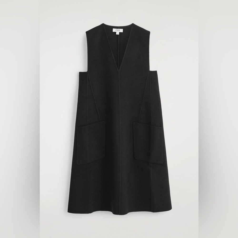 COS DOUBLE-FACED MERINO WOOL DRESS